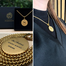 Load image into Gallery viewer, Zodiac Necklace with Personalized Engraving