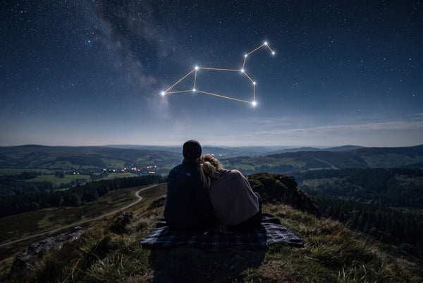 Supernova — a glowing constellation above a couple