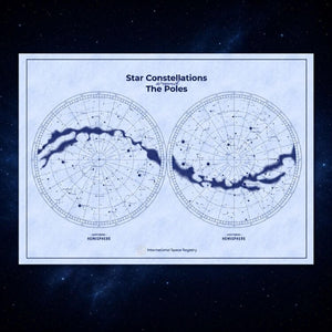 Personalized star map poster